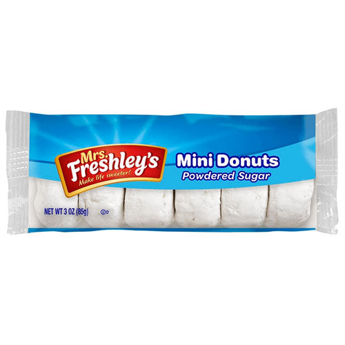 Mrs Freshley's Mini Donuts Powdered - Ciambelline con Zucchero a velo 96g